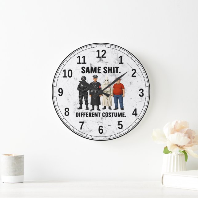 Same Different Costume Large Clock (Home)