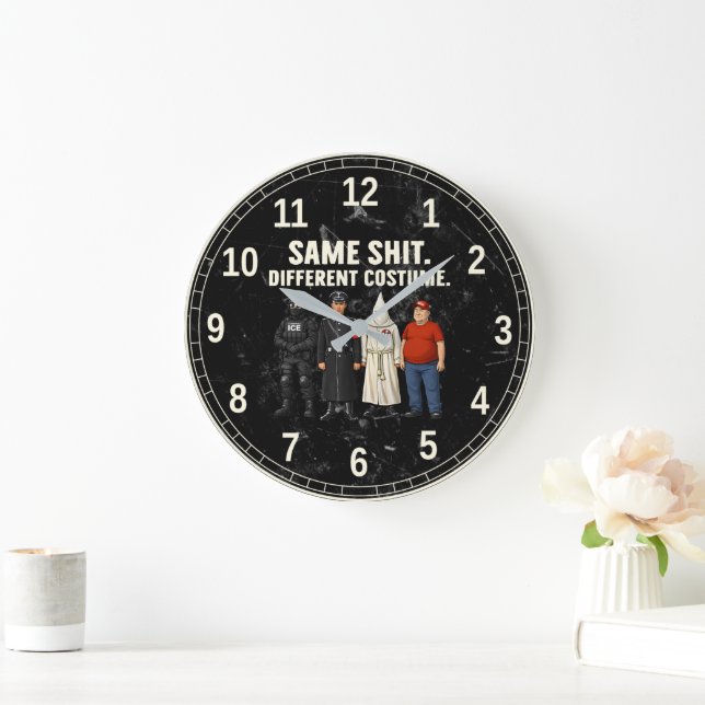 Same Different Costume Large Clock (Home)