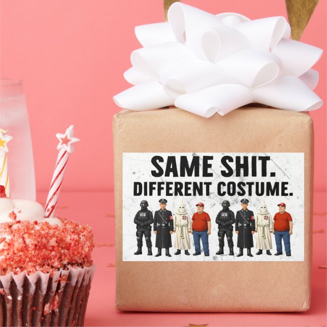 Same Different Costume Rectangular Sticker (Party)