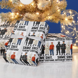 Same Different Costume Wrapping Paper