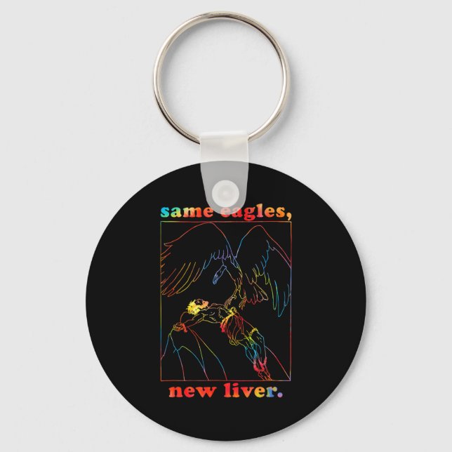 Same Eagles New Liver Funny Apparel  Key Ring (Front)