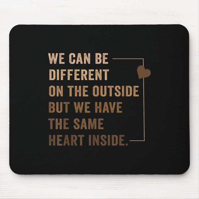 Same Heart Black History Month African American Ki Mouse Pad (Front)