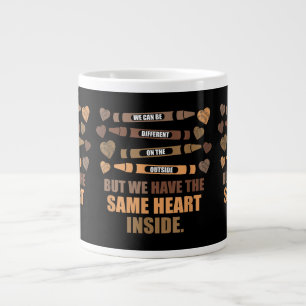 Same Heart Black History Month African American Large Coffee Mug