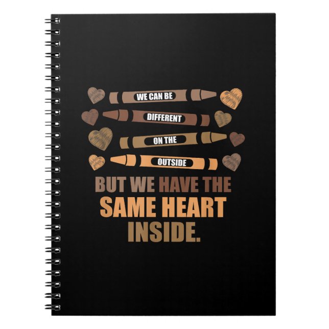 Same Heart Black History Month African American Notebook (Front)