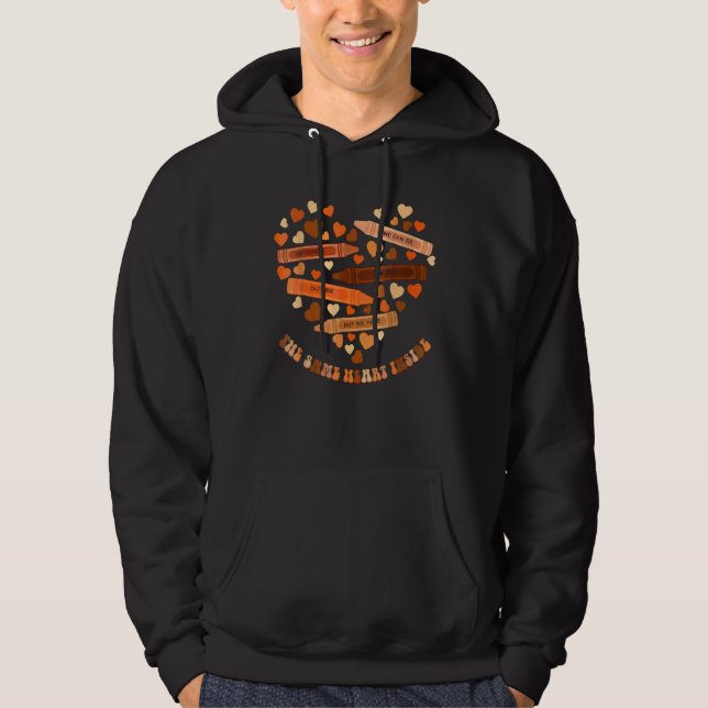 Same Heart Black History Month BLM Melanin Pride A Hoodie (Front)