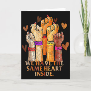 Same Heart Black History Month Blm Melanin Pride W Card