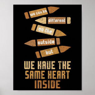 Same Heart Black History Toddler Kids African June Poster