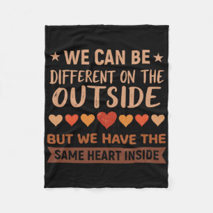 Same Heart Equality Black History Month African Am Fleece Blanket