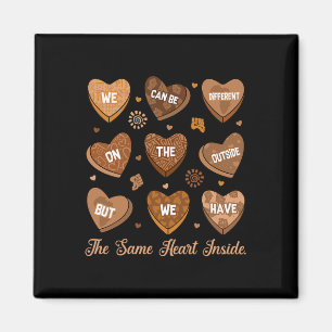 Same Heart Inside Black History Month African Afro Magnet