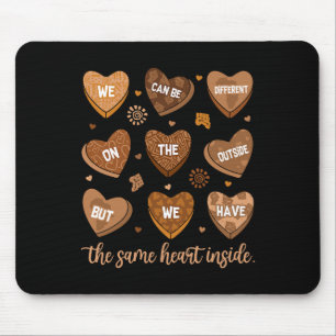 Same Heart Inside Black History Month African Afro Mouse Pad