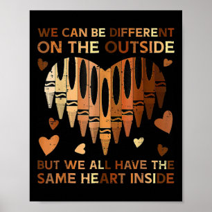 Same Heart Inside Black History Month African Afro Poster