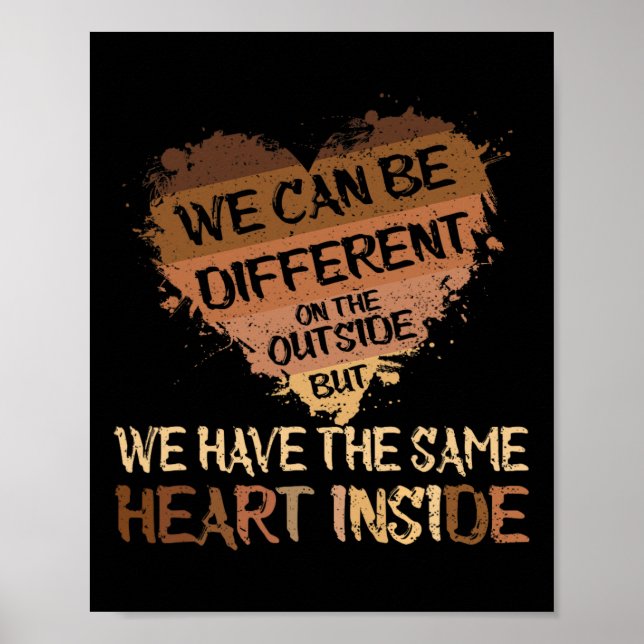 Same Heart Inside Juneteenth Black History Month B Poster (Front)