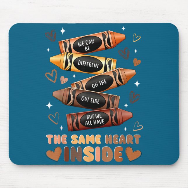 Same heart inside juneteenth black history month mouse pad (Front)