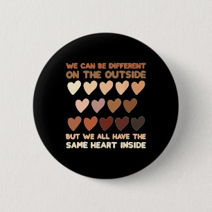 Same Heart Inside Juneteenth Black History Month W 6 Cm Round Badge