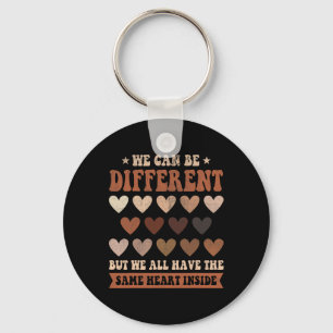Same Heart Inside Juneteenth Black History Month W Key Ring