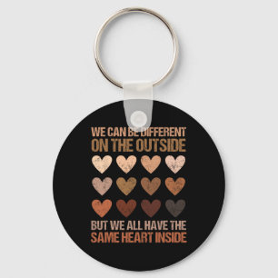 Same Heart Inside Juneteenth Black History Month W Key Ring