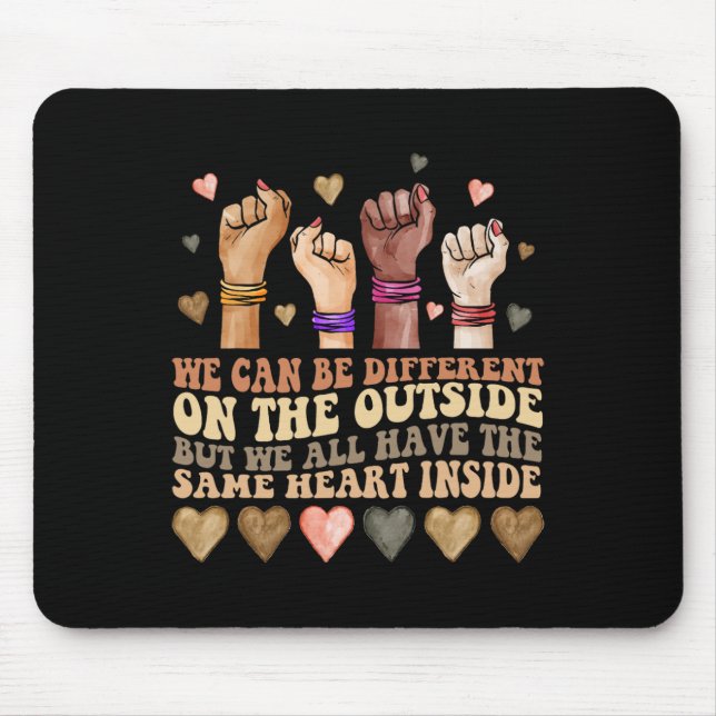 Same Heart Inside Juneteenth Black History Month W Mouse Pad (Front)
