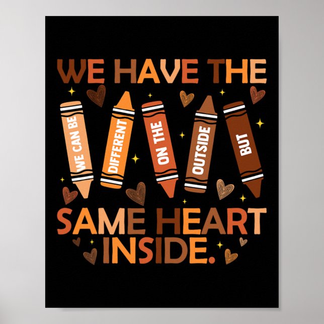 Same Heart Inside Juneteenth Black History Month W Poster (Front)