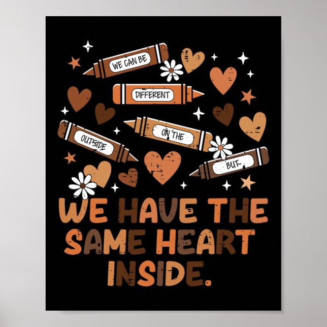 Same Heart Inside Juneteenth Black History Month W Poster (Front)