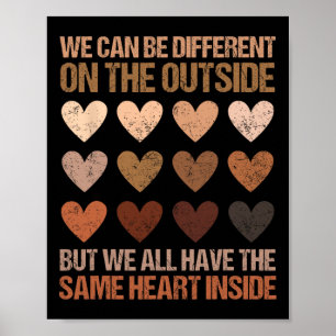 Same Heart Inside Juneteenth Black History Month W Poster