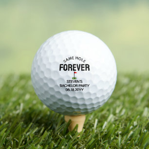 Same Hole Forever Bachelor Party Favour Golf Balls
