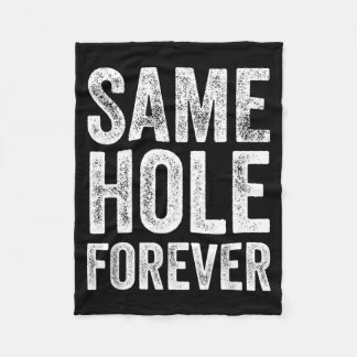 Same Hole Forever Funny Golf Bachelor Party Groom Fleece Blanket