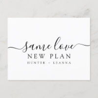 Same Love New Plan Wedding Change the Date