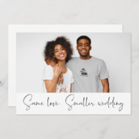 Same Love Smaller Wedding Downsize Photo Script