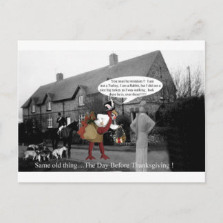 Same old thing the day before Thanksgiving... Holiday Postcard