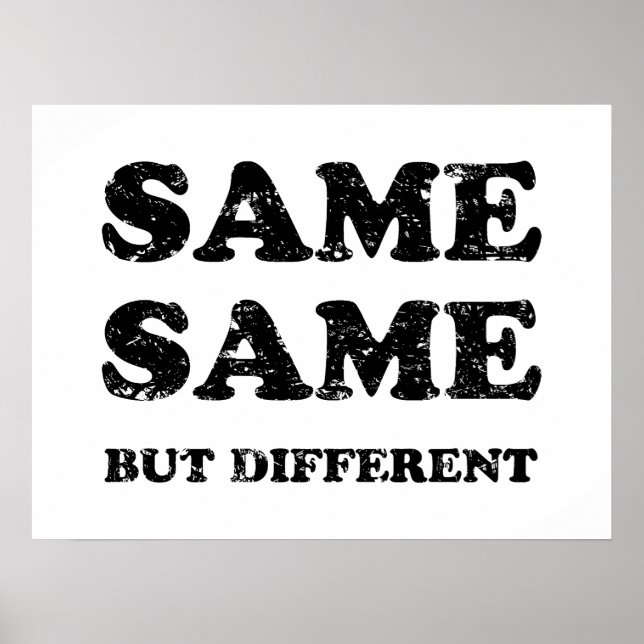 SAME SAME BUT DIFFERENT POSTER (Front)