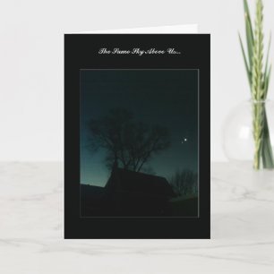 "Same Sky Above Us" - Moon & Star Greeting Card