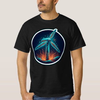 Same Wind Just a Bigger Fan Clean Energy Wind Turb T-Shirt