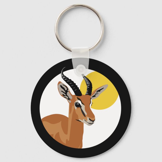 Samer the Gazelle Key Ring (Front)