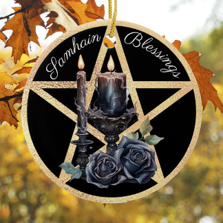 Samhain 1 ceramic ornament
