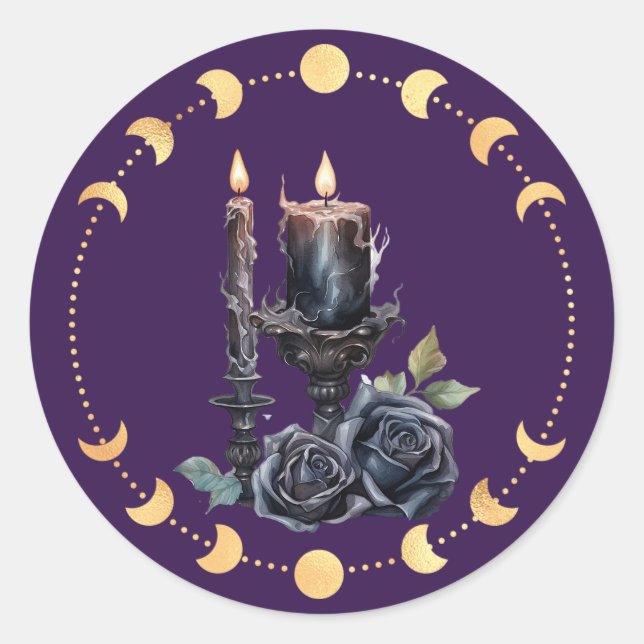 Samhain 2  classic round sticker (Front)