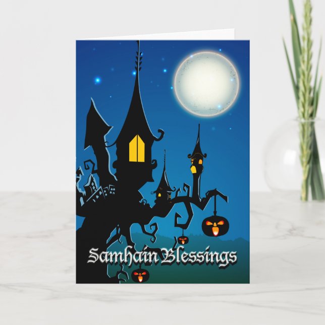 'Samhain Blessings' Card (Front)