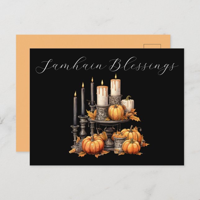 Samhain Blessings Postcard (Front/Back)