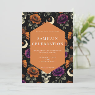 Samhain Day of the Dead Halloween Invitation