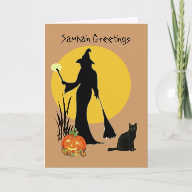 Samhain Greetings Card (Front)