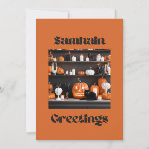 Samhain Greetings  Holiday Card