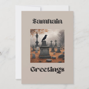 Samhain Greetings Holiday Card