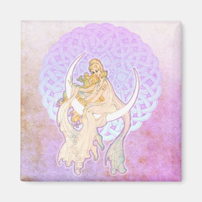 Samhain Greetings Lunar Goddess Magnet (Front)