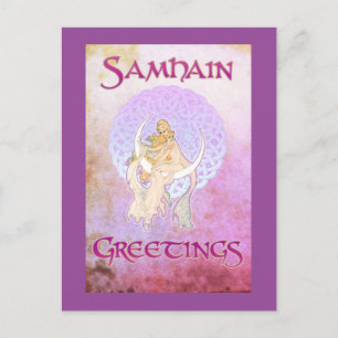 Samhain Greetings Lunar Goddess Postcard