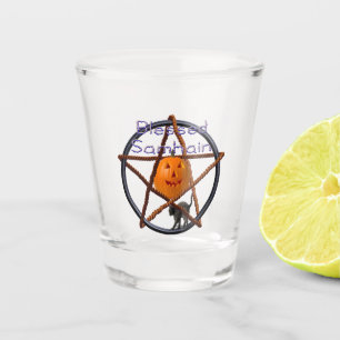 samhain pent shot glass