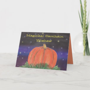 Samhain Pumpkin Night Card