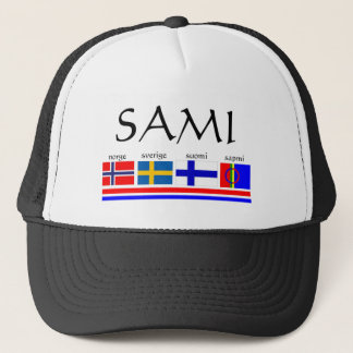 Sami and Scandinavian flags Trucker Hat
