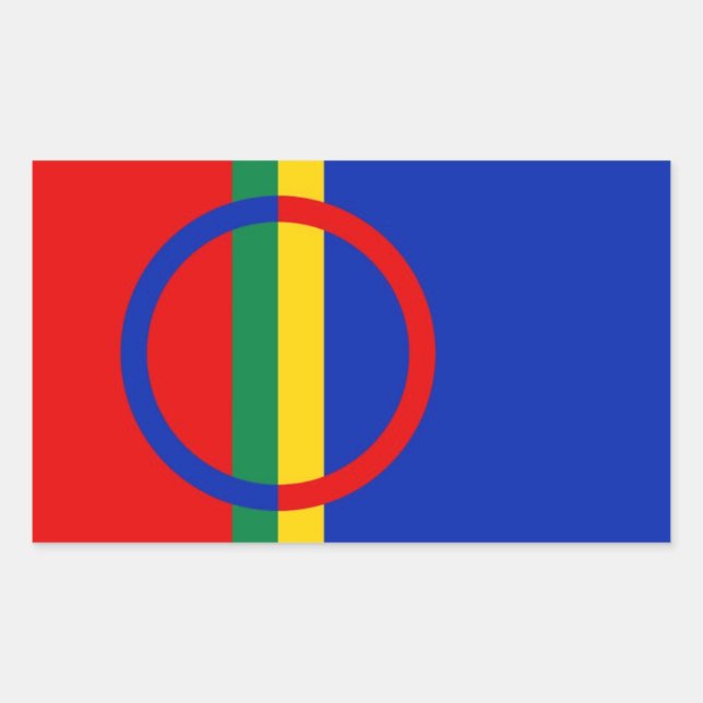 Sami Flag Rectangular Sticker (Front)
