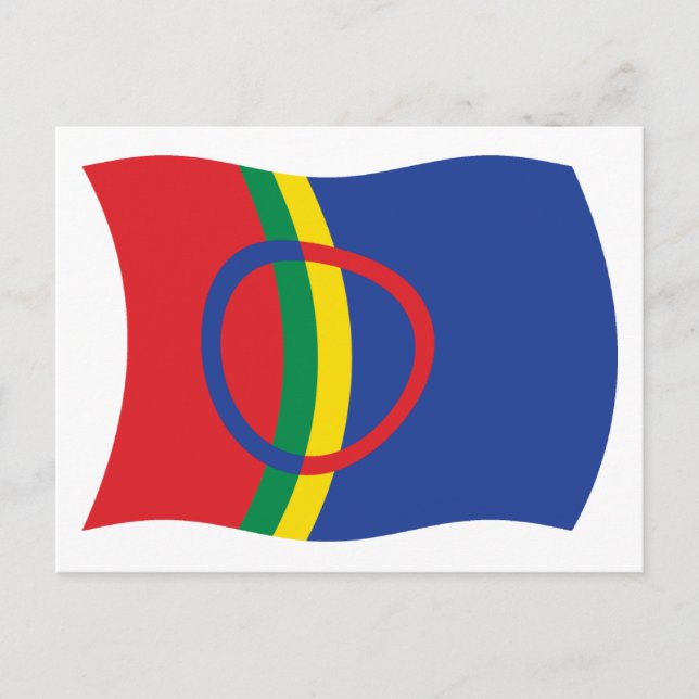 Sami People Flag Postcard (Front)