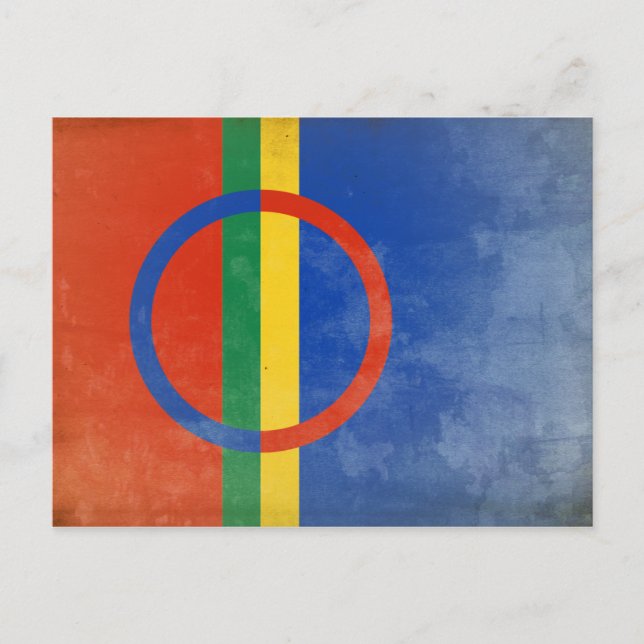 Sami people flag postcard (Front)