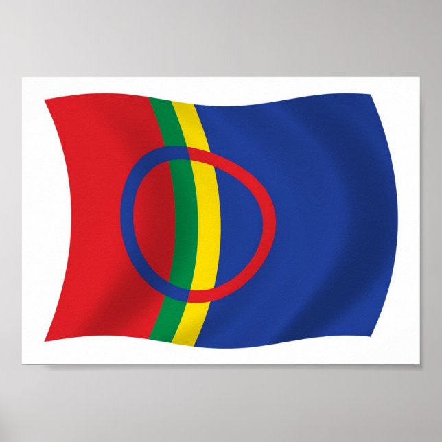 Sami People Flag Poster Print (Front)